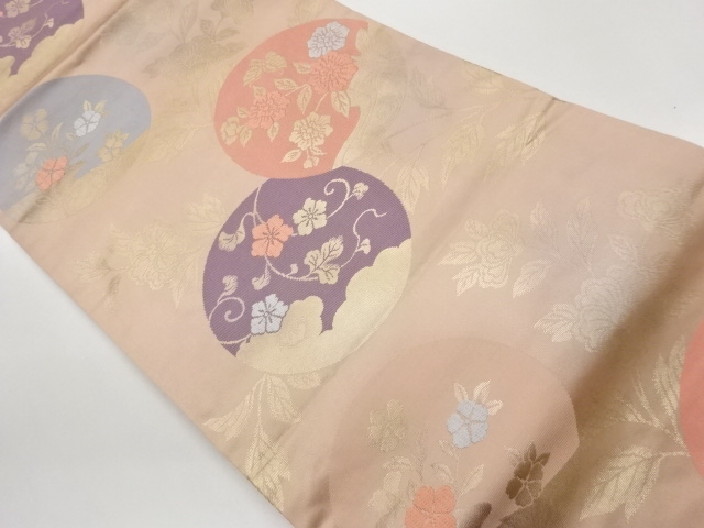 JAPANESE KIMONO / FLOWER / LEAF / CLOUD / RUNNING WATER PATTERNS WOVEN